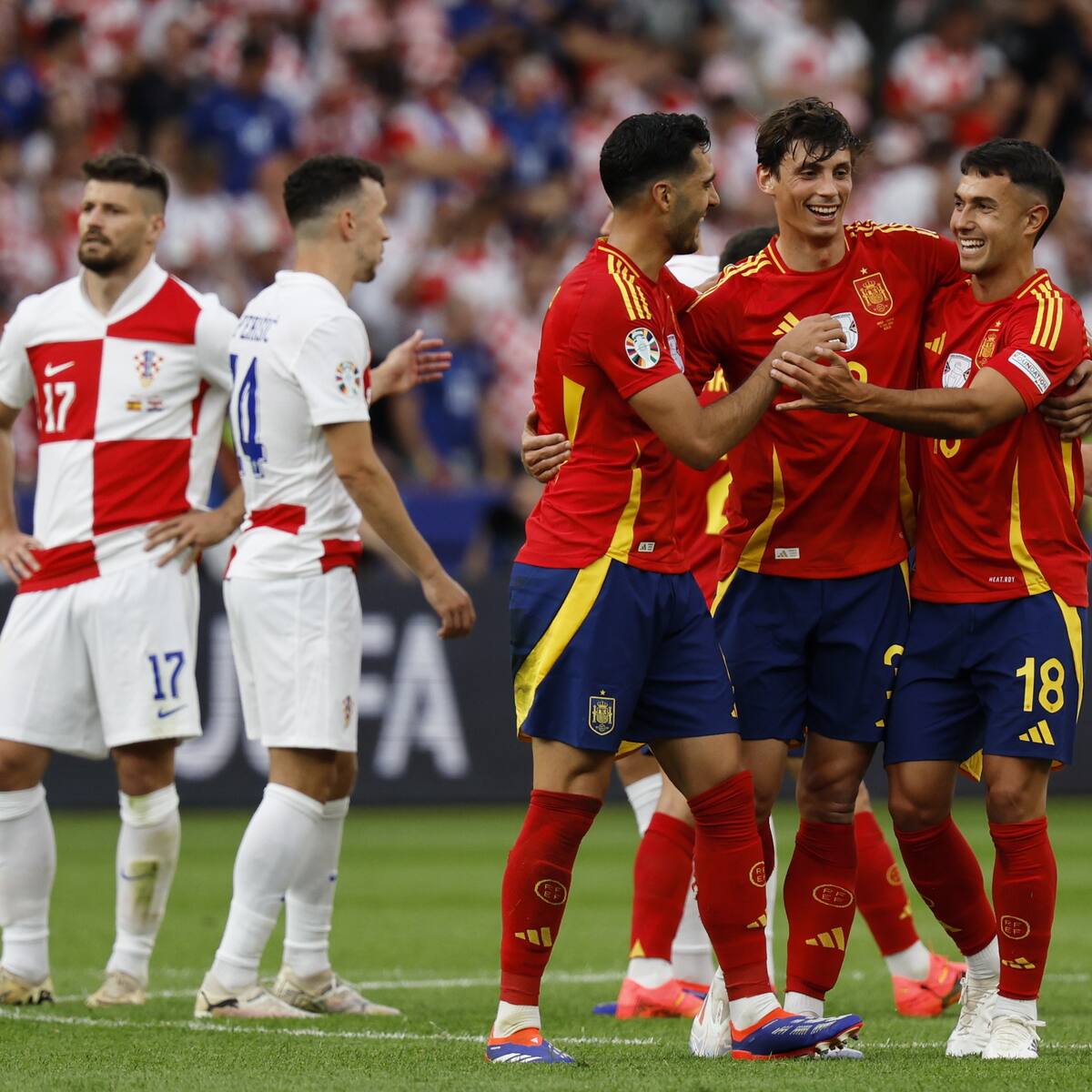 España superó con creces a Croacia en el inicio del Grupo B: Yamal batió nuevo récord