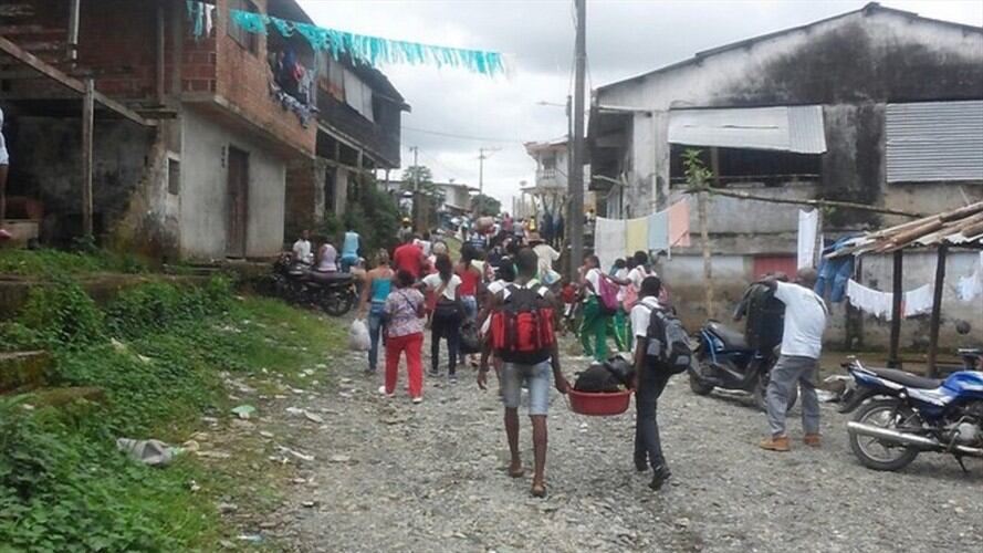 Amnistía Internacional exige acciones para evitar desplazamiento masivo en Chocó. Foto: Colprensa