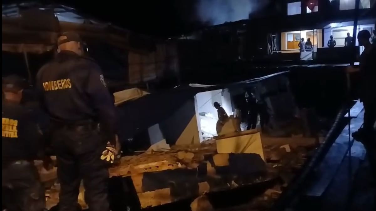 Niña de 7 años murió tras colapso de una vivienda, tres familiares heridos