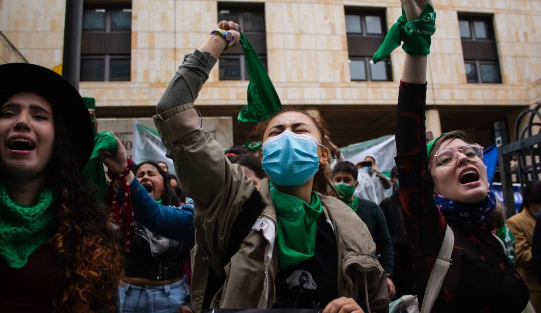 Mujeres a favor del aborto legal. Foto:Getty 