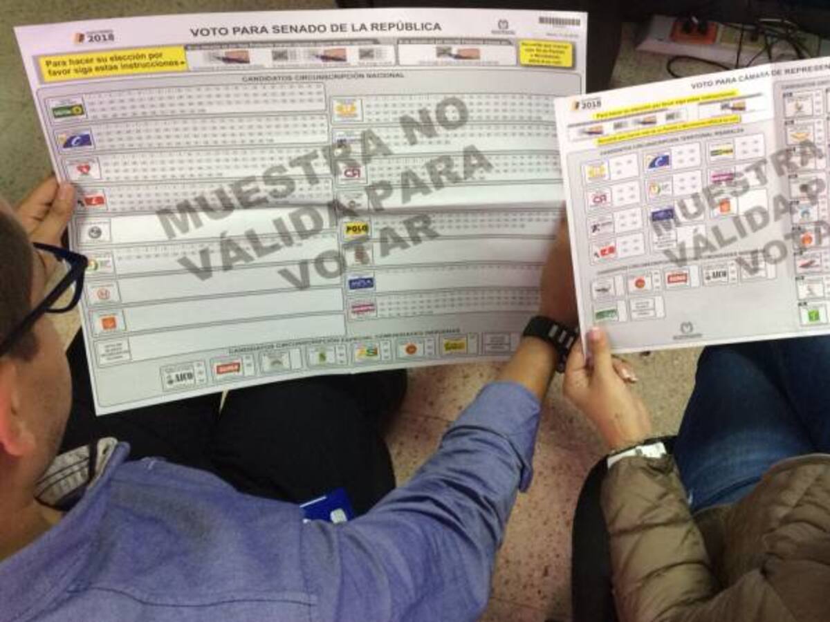 Conozca los tarjetones para votar este 11 de marzo y evite anular su voto