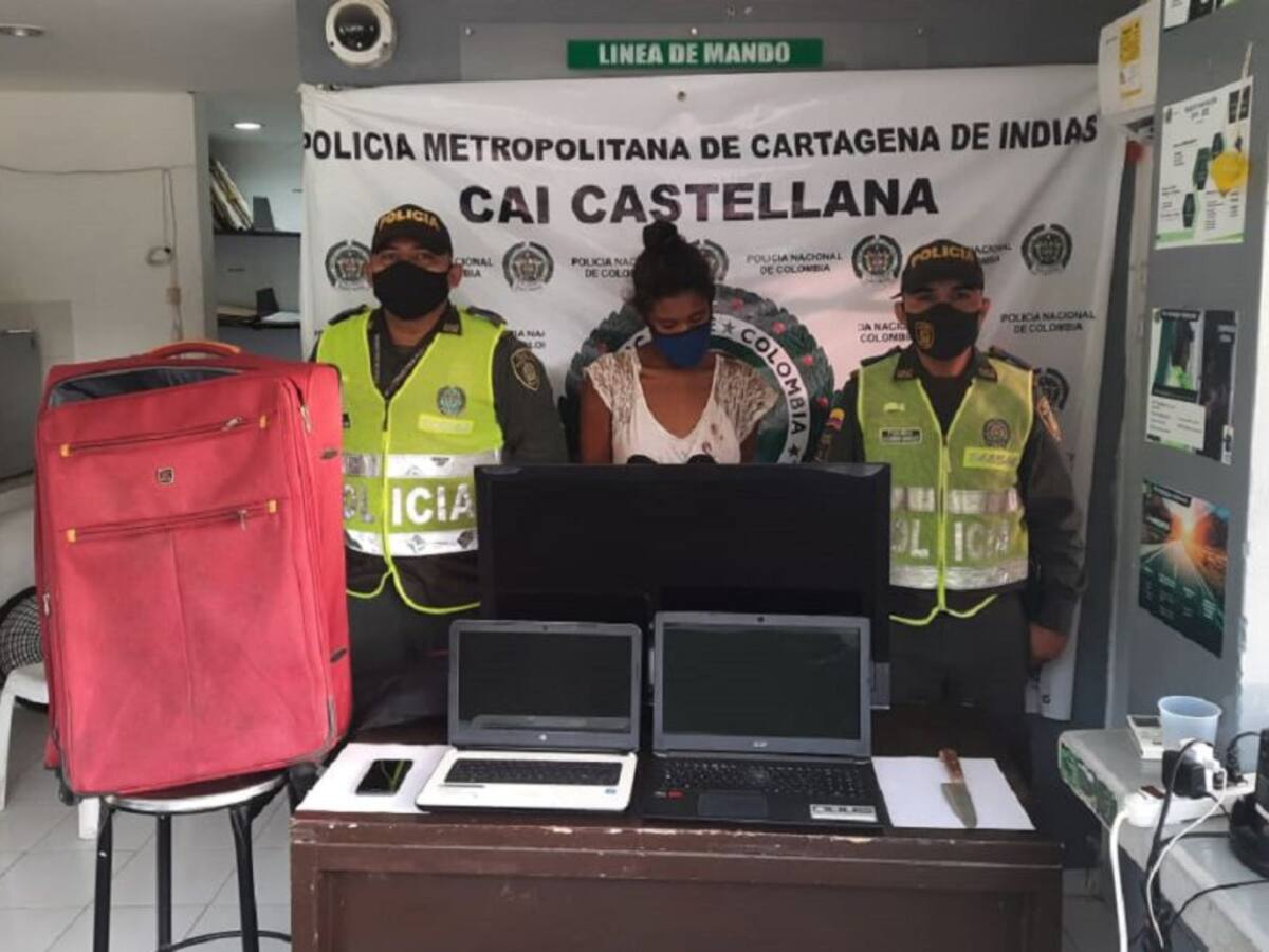 Cae presunta autora de robos de electrodomésticos en Cartagena