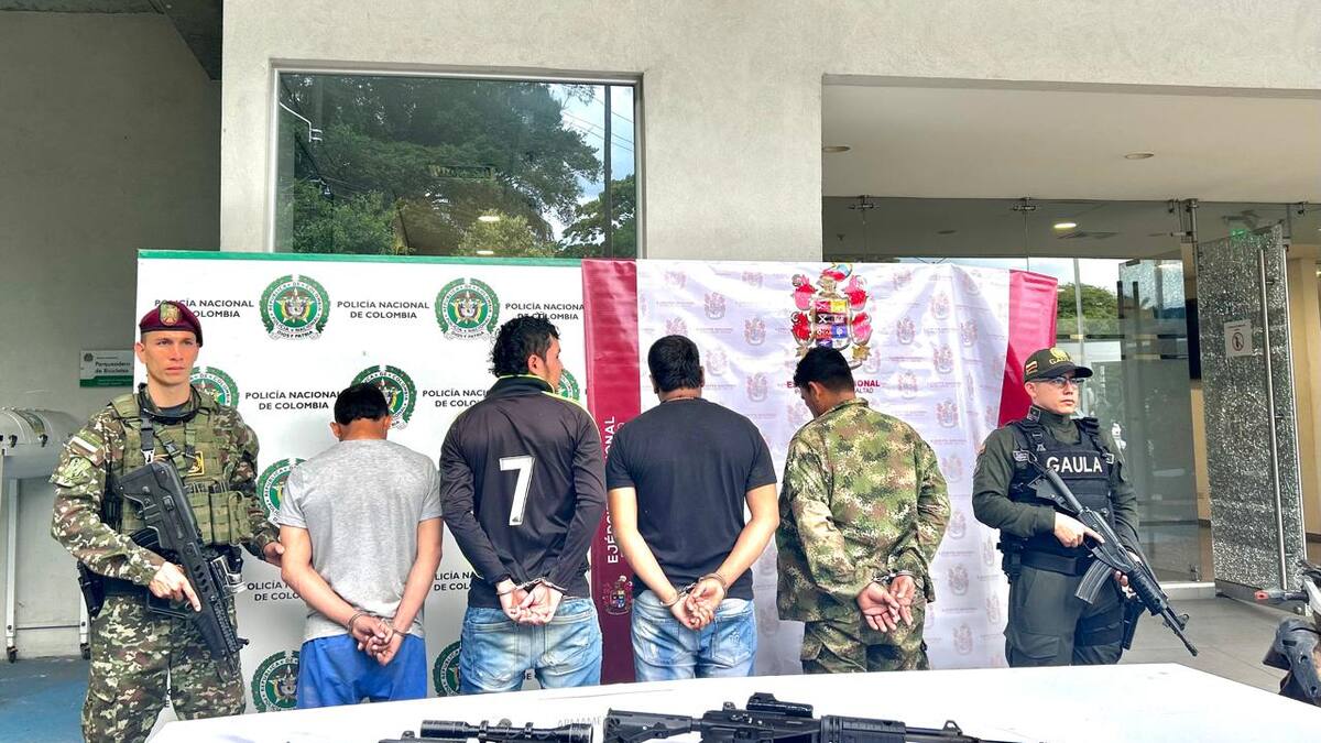 Un disidente abatido, uno herido y cuatro más capturados en Caquetá