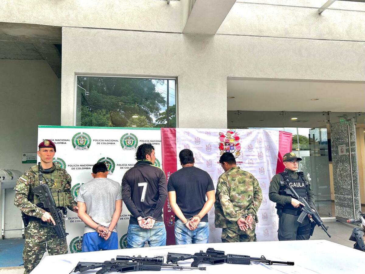 Un disidente abatido, uno herido y cuatro más capturados en Caquetá