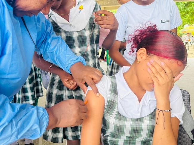 Vacuna contra el VPH. // Alcaldía Mayor de Cartagena