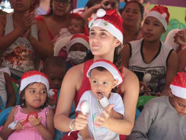Celebran novena navideña en la Casa del Niño de Cartagena