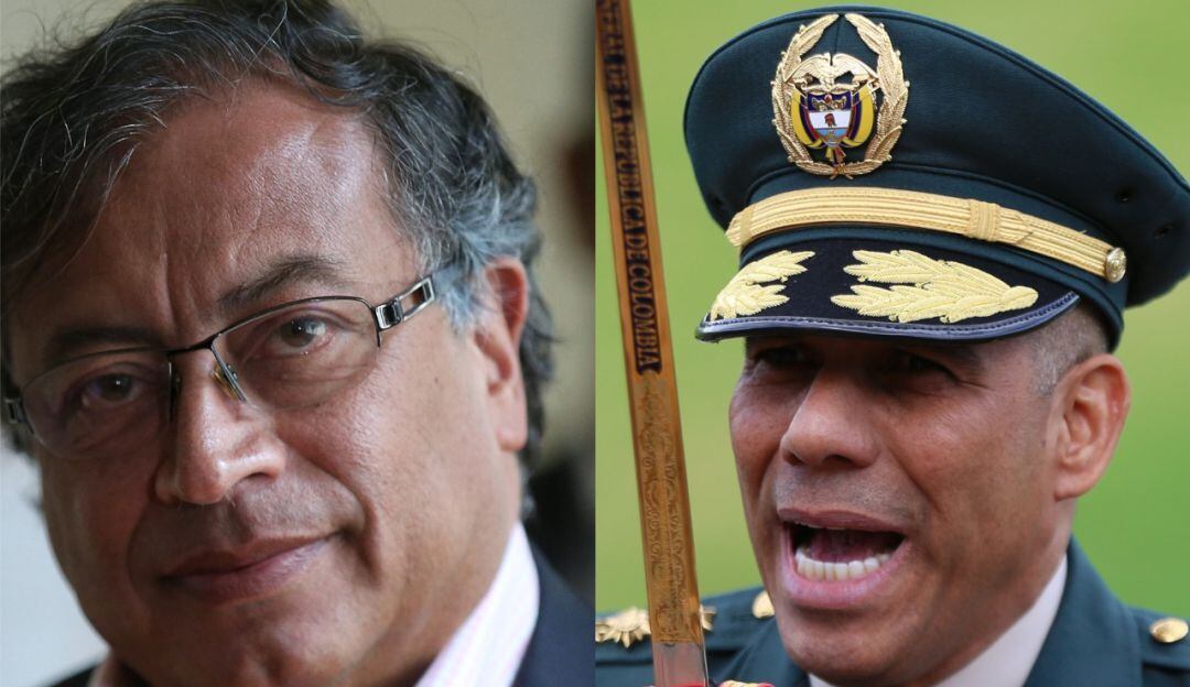 El alto oficial y el candidato presidencial protagonizaron una pólemica en redes sociales