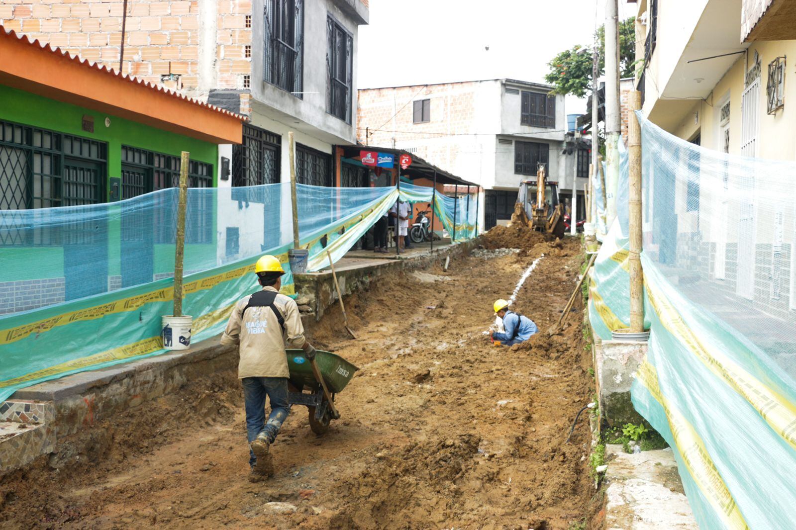 Recuperación de vías en el barrio Protecho Topacio