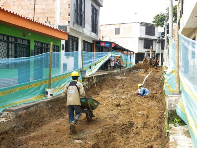 Recuperación de vías en el barrio Protecho Topacio