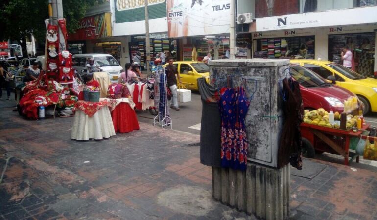 Ventas ambulantes en el centro de Cúcuta