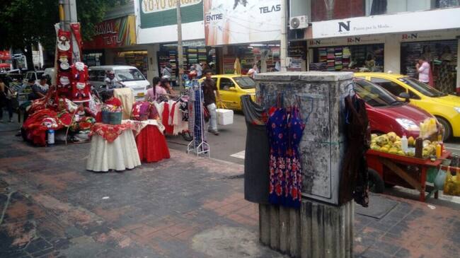 Ventas ambulantes en el centro de Cúcuta
