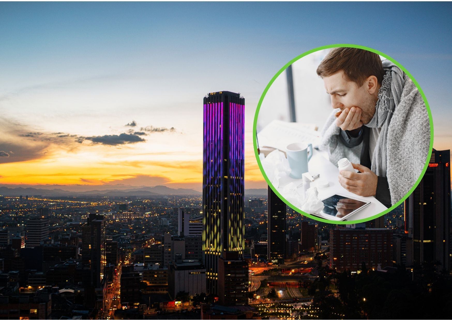 Bogotá enfermedades respiratorias. Caracol Radio.