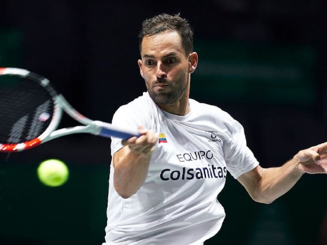 Giraldo durante un entrenamiento en las finales de la Copa Davis 2019 - Madrid, España.