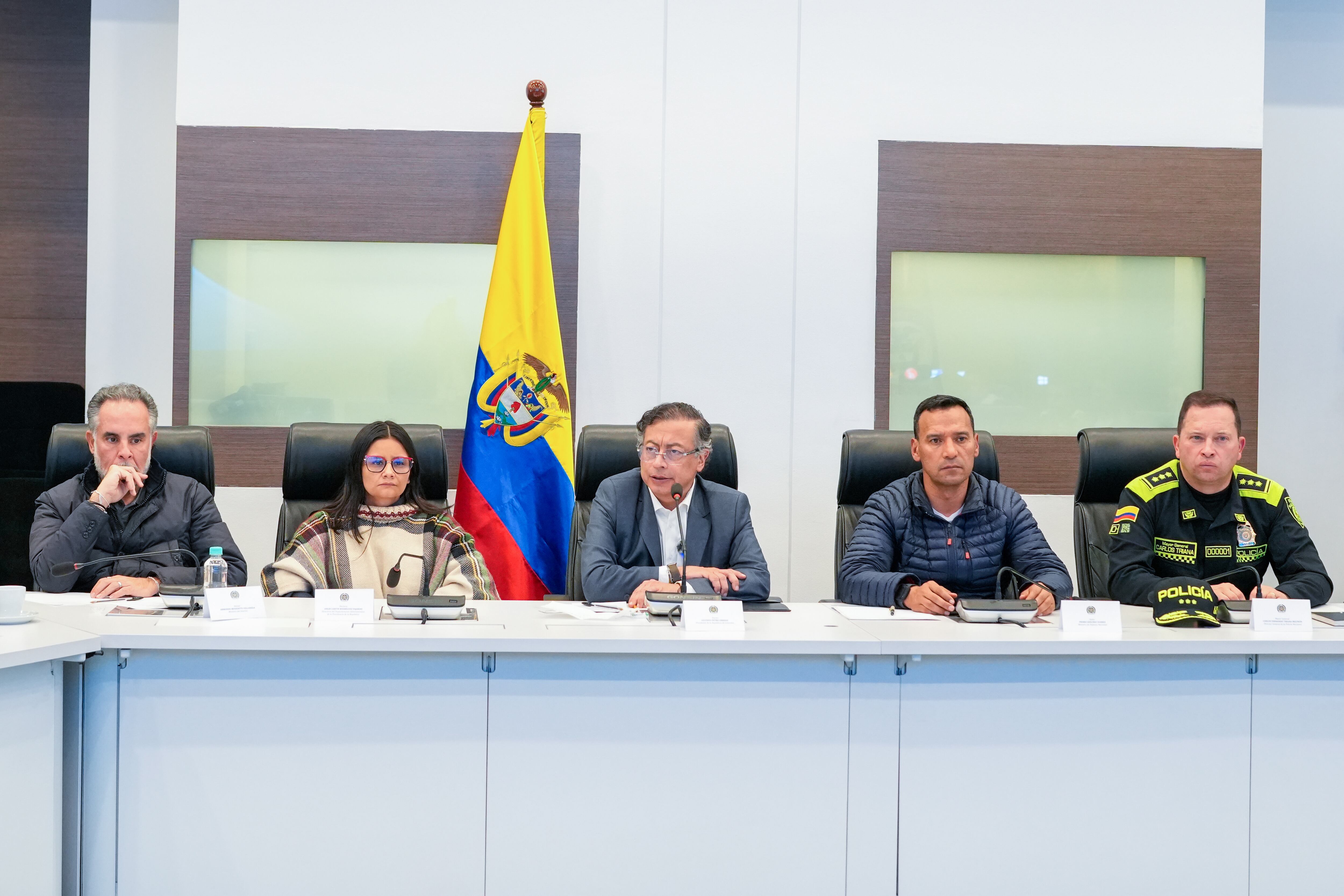 Presidente Petro lideró PMU extraordinario el día del atentado contra Miguel Uribe. Foto: Presidencia