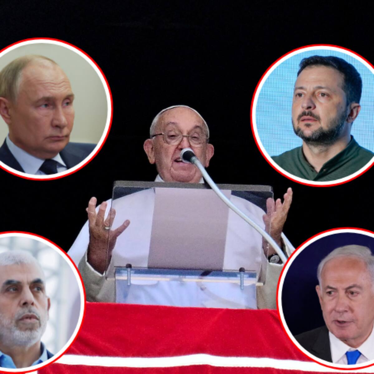 Papa Francisco pide a Rusia, Ucrania, Hamás e Israel buscar diálogo y dejar la violencia