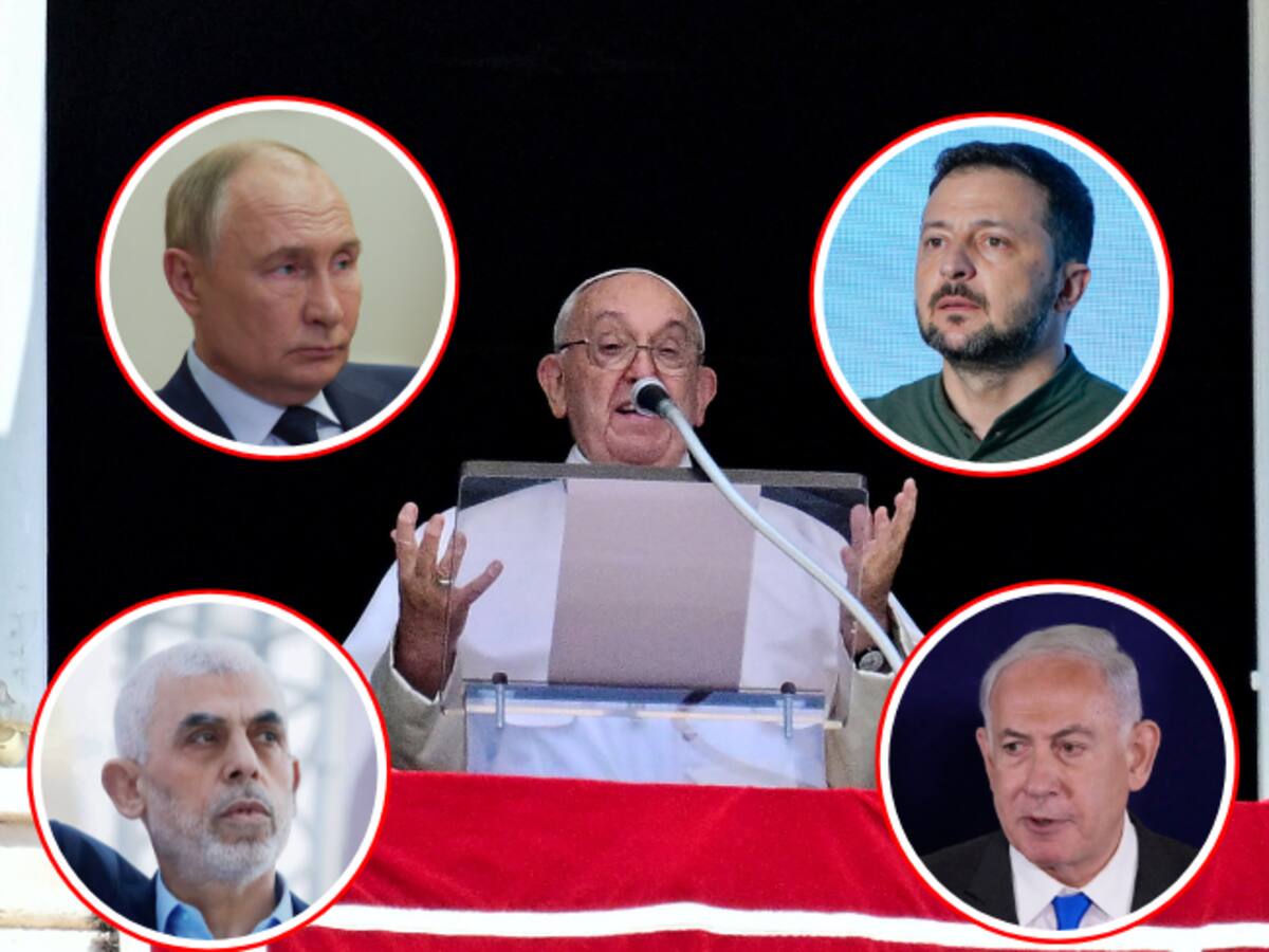 Papa Francisco pide a Rusia, Ucrania, Hamás e Israel buscar diálogo y dejar la violencia