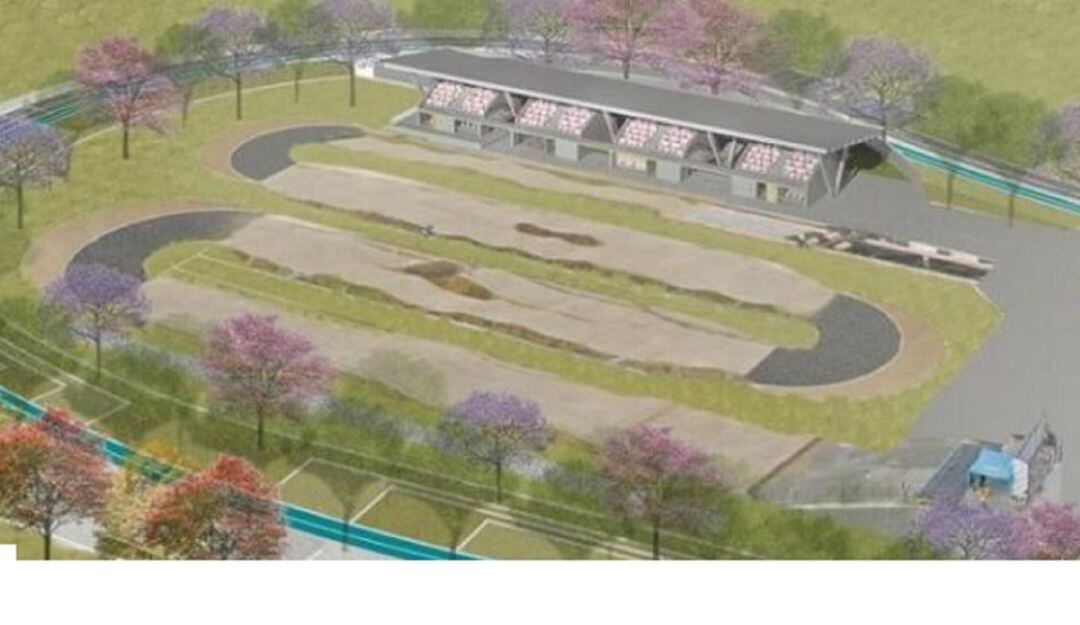 Imagen del proyecto de la pista de BMX