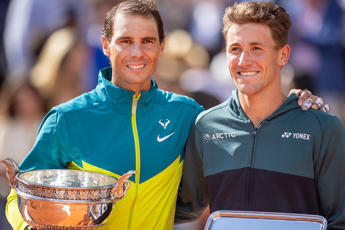 Nadal y Casper Ruud definieron el título del pasado Roland Garros, con victoria para el español. (Photo by Tim Clayton/Corbis via Getty Images)