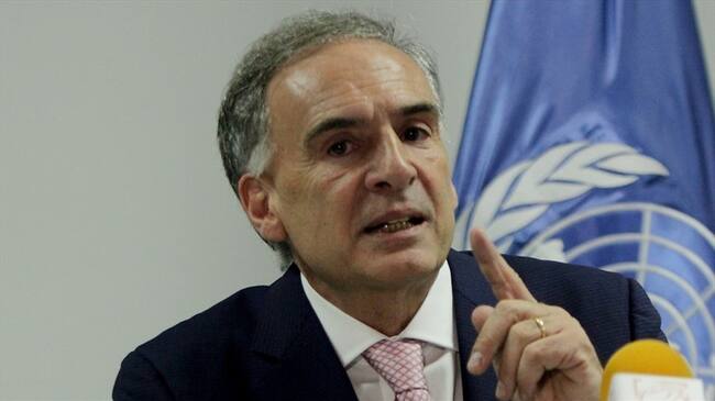 Jean Arnault, jefe de misión de la ONU en Colombia. Foto: Colprensa/Diego Pineda
