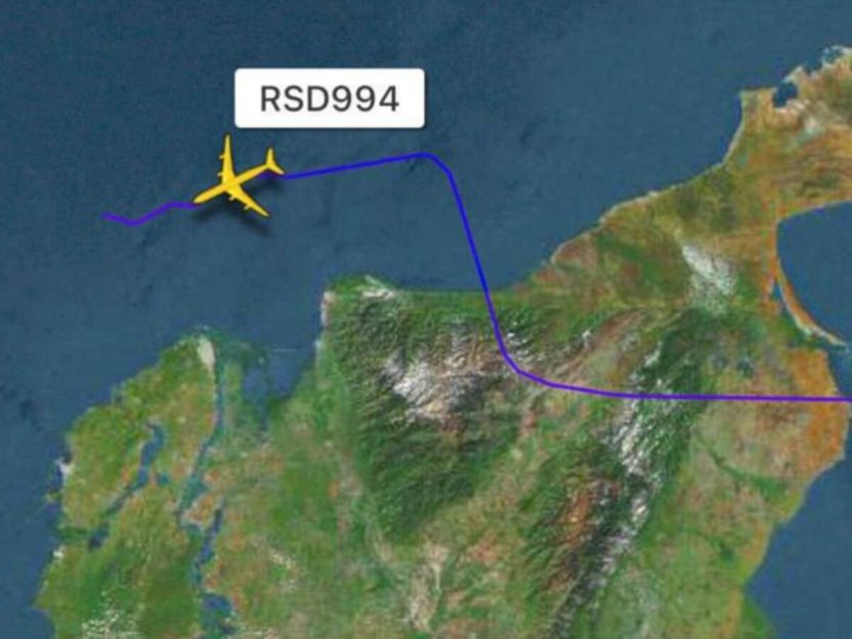 Fuerza Aérea interceptó aeronave rusa en territorio colombiano
