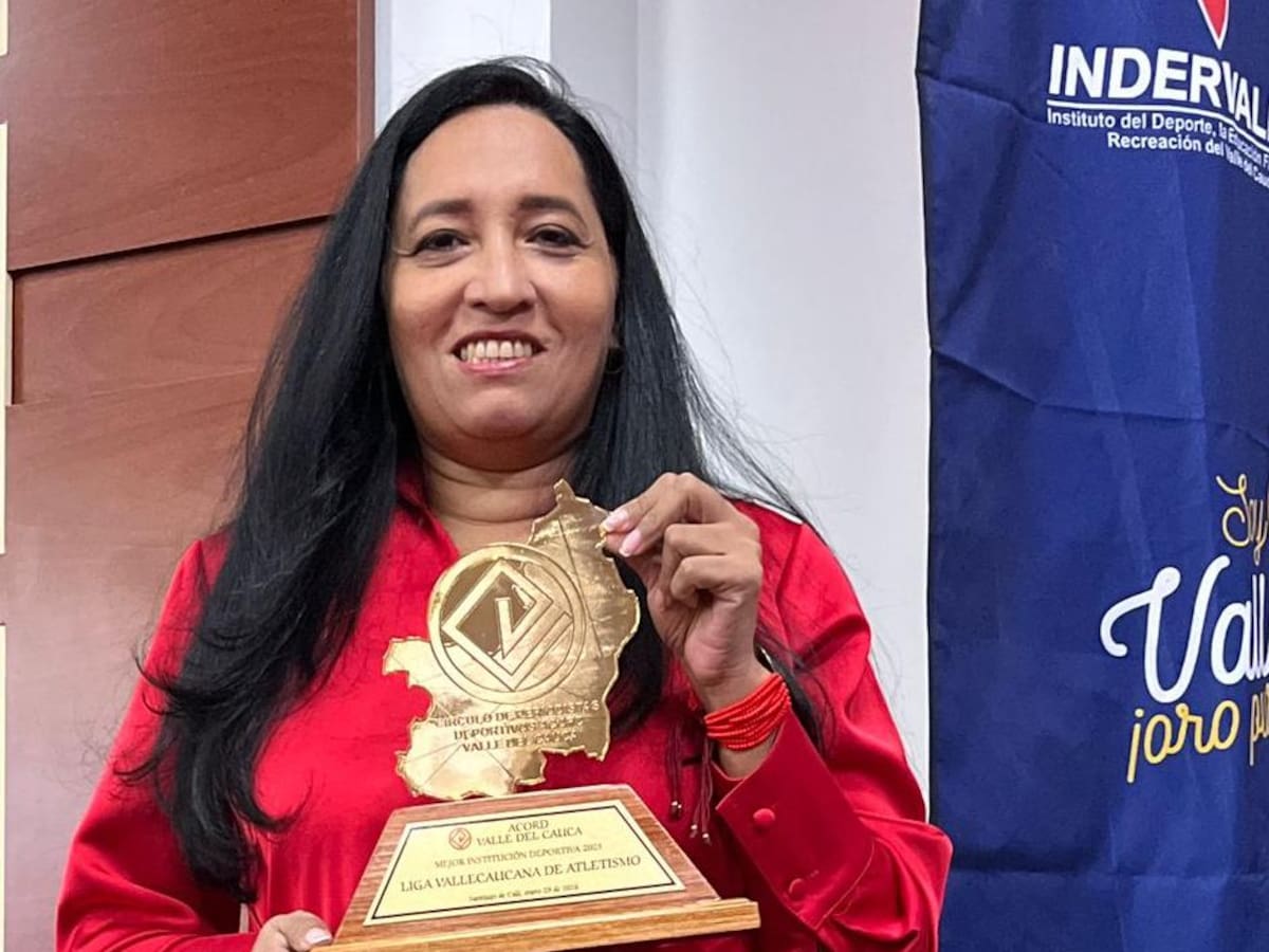 Fedeatletismo reconoce la gestión de Eliana Cruz al frente de la Liga Vallecaucana