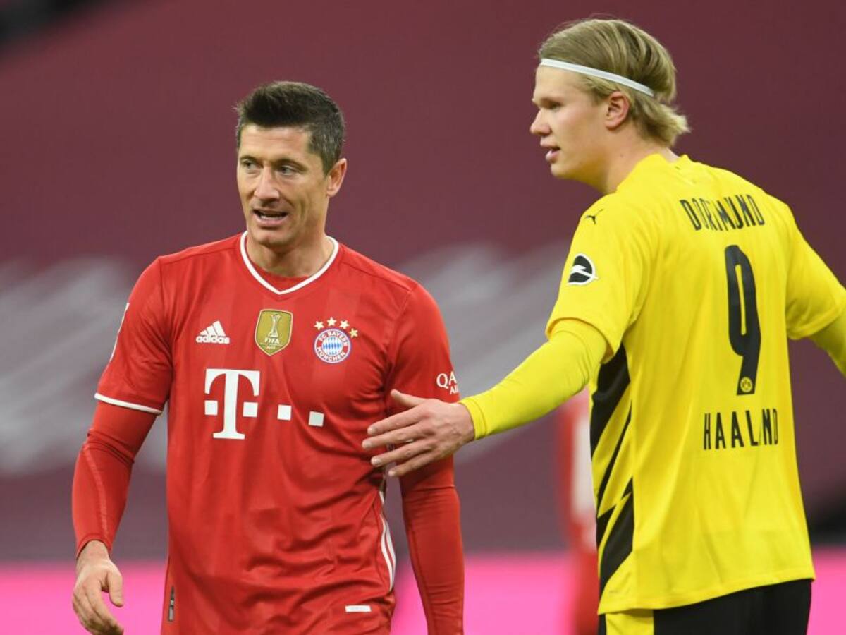 Haaland y Lewandowski igualan en lo alto de tabla de goleadores en Alemania