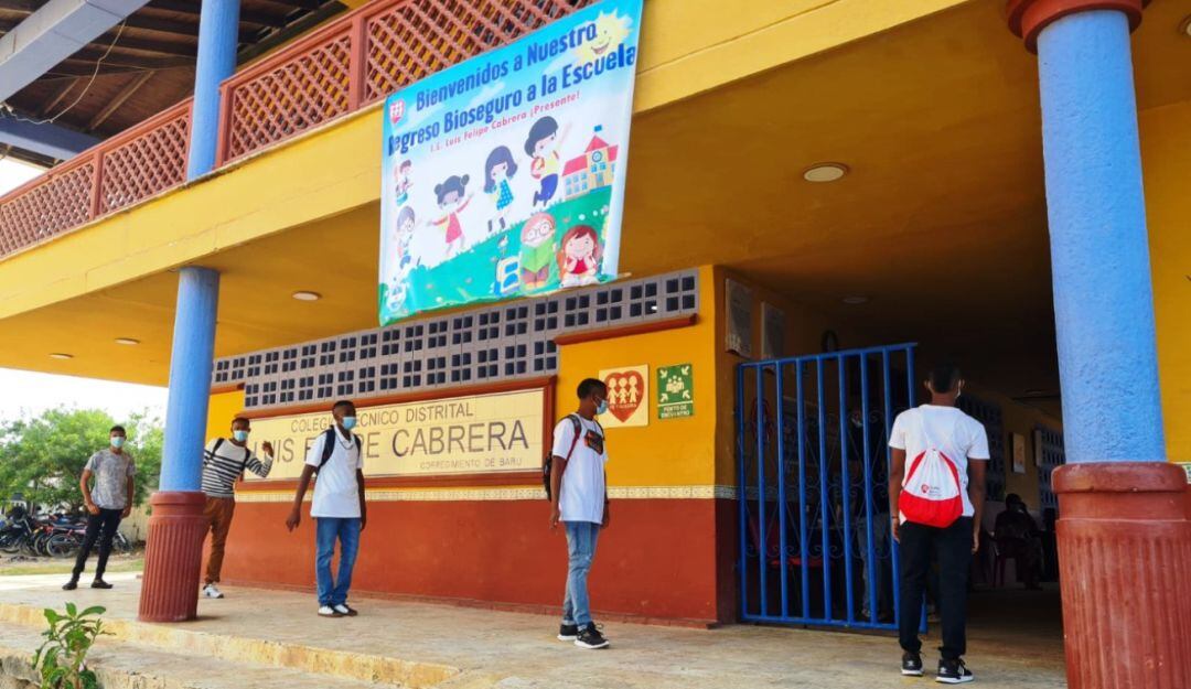 La institución educativa regresó a clases presenciales esta semana prestando el servicio educativo en todos los grados