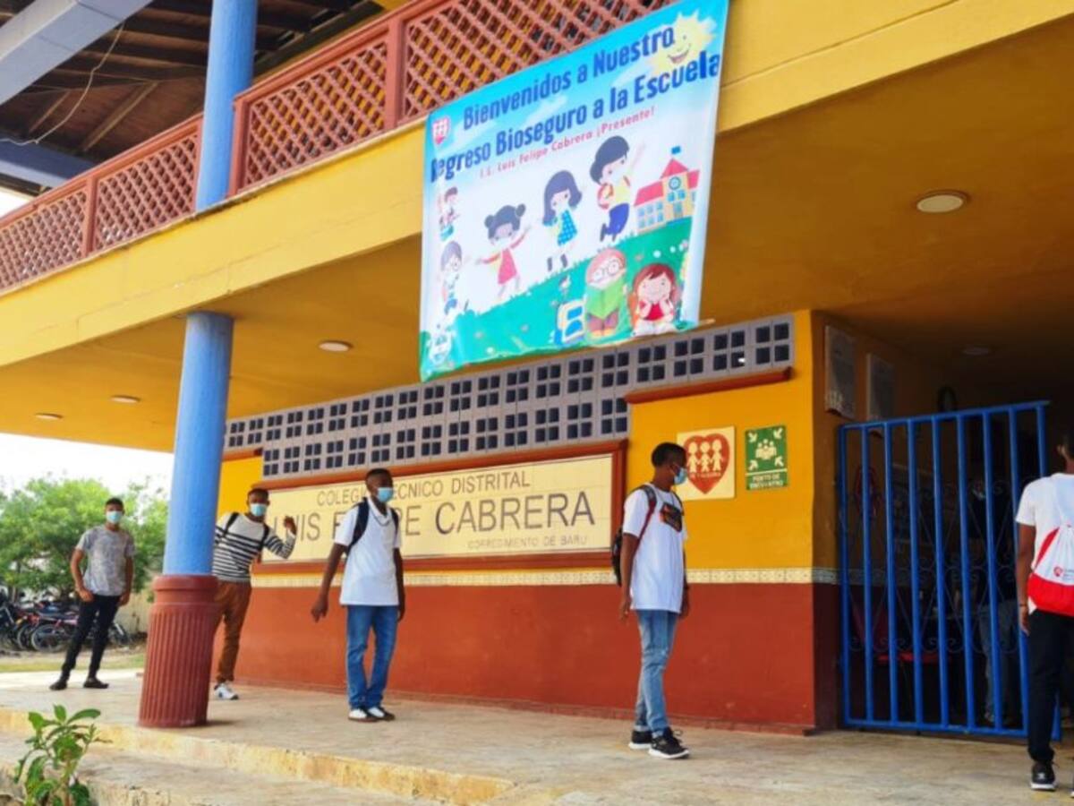 Colegio Luis Felipe Cabrera regresó a clases presenciales en Barú