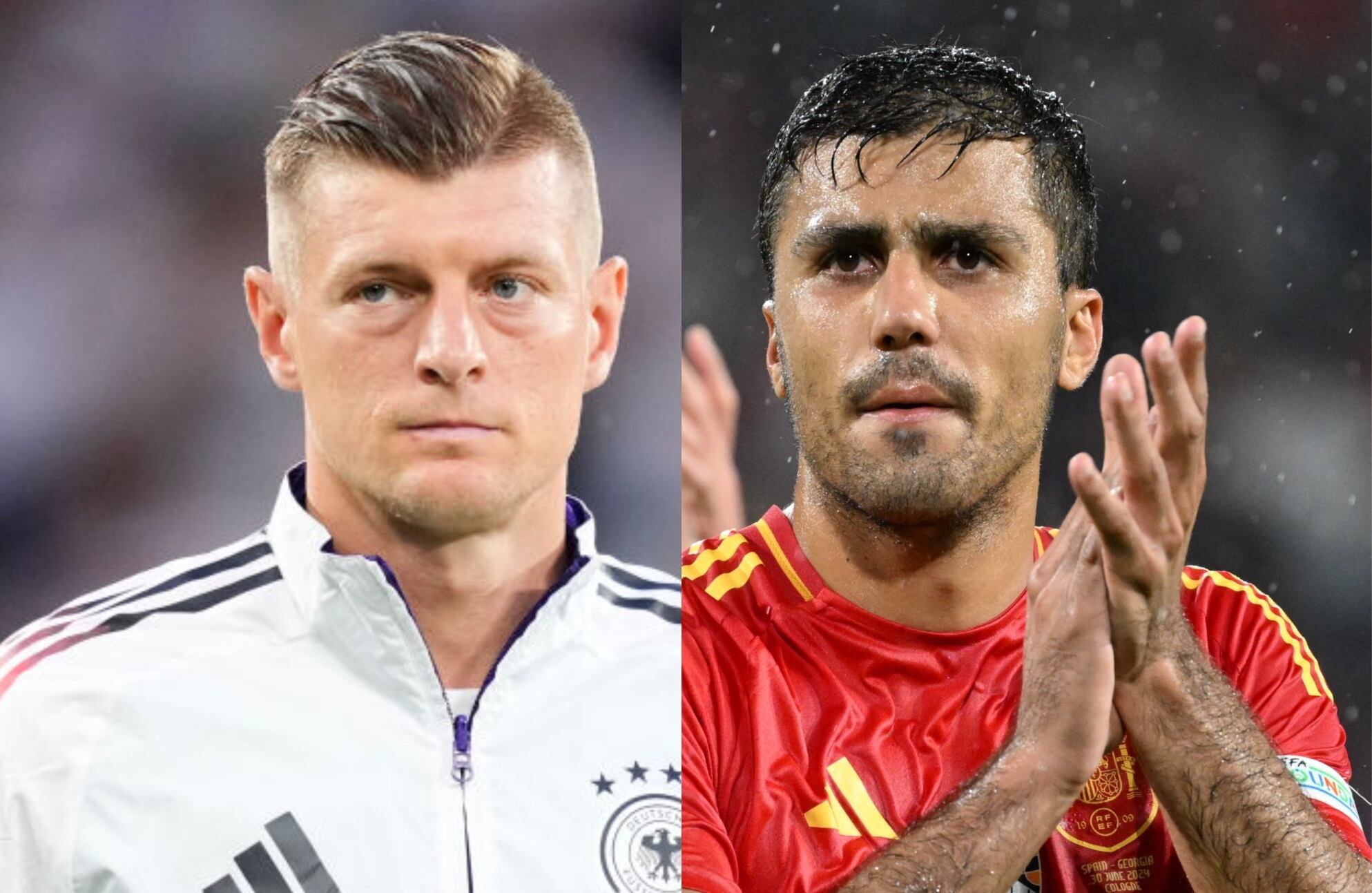 Toni Kroos y Rodri Hernández / Getty Images