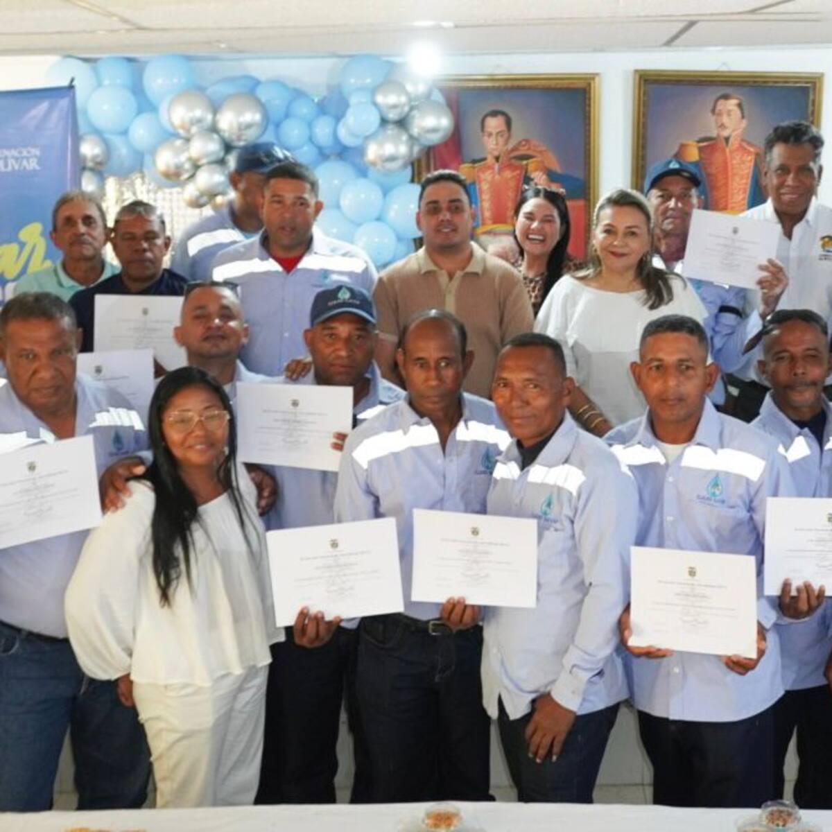 En Bolívar 25 operadores del acueducto de La Línea obtienen certificación laboral