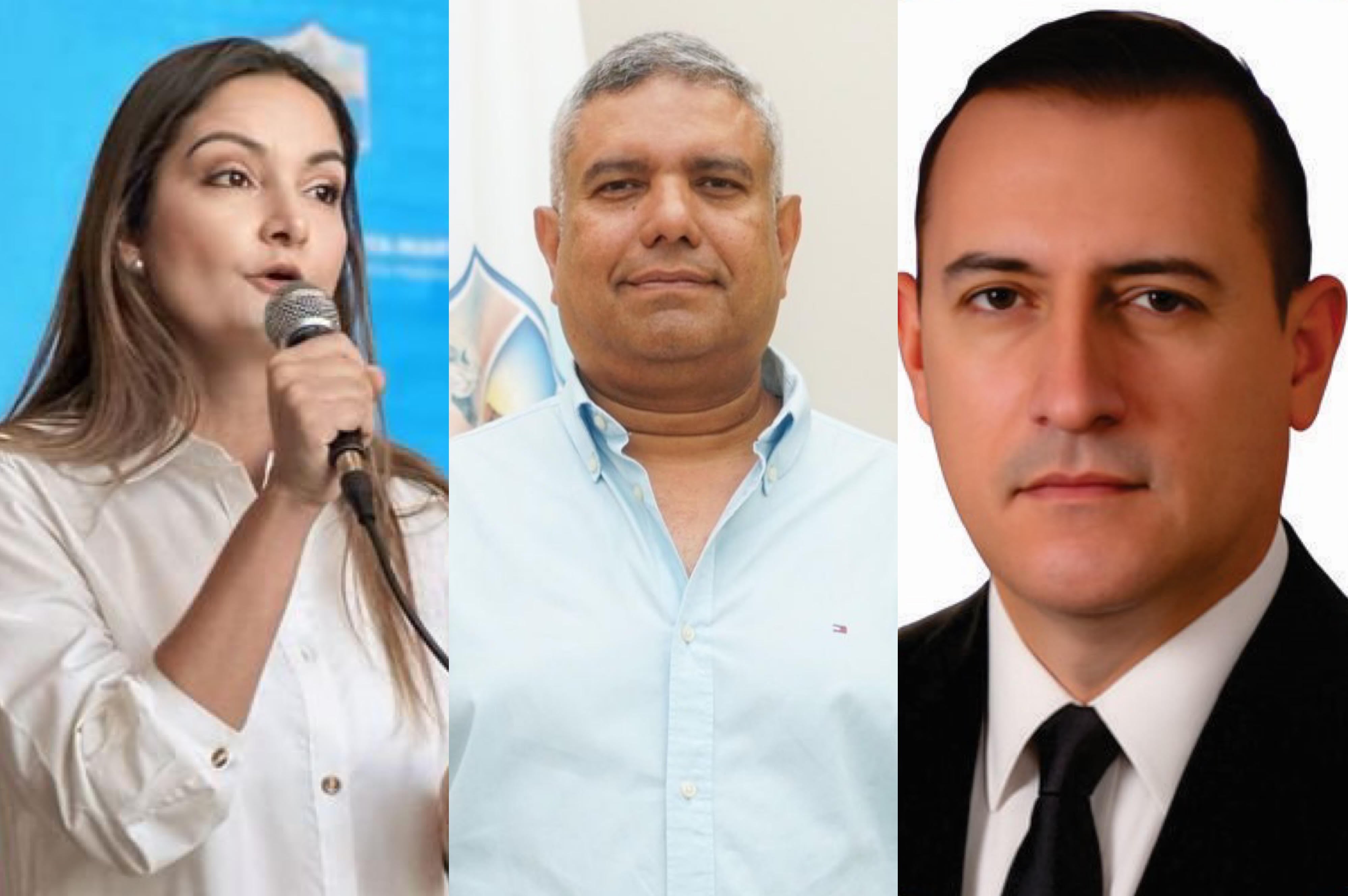 Los tres secretarios que dejan sus cargos en el gabinete de Santa Marta. Fotos: Redes Sociales.