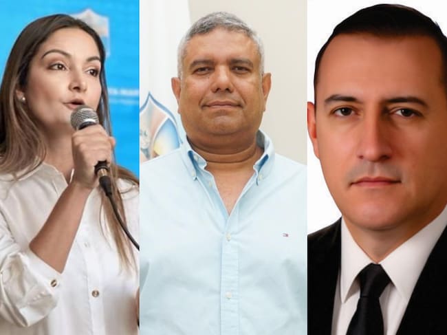 Los tres secretarios que dejan sus cargos en el gabinete de Santa Marta. Fotos: Redes Sociales.