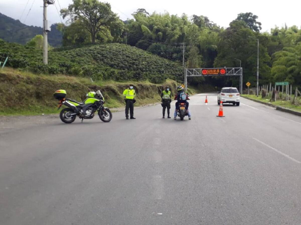 Plan Retorno, Policía de tránsito garantiza movilidad en el Quindío