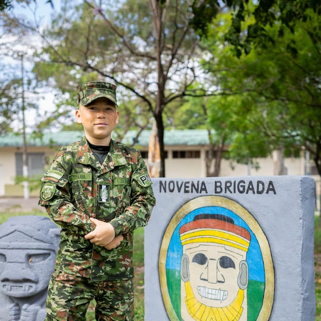 Jaime Humberto Triana Medina, soldado de 19 años. Foto Novena Brigada