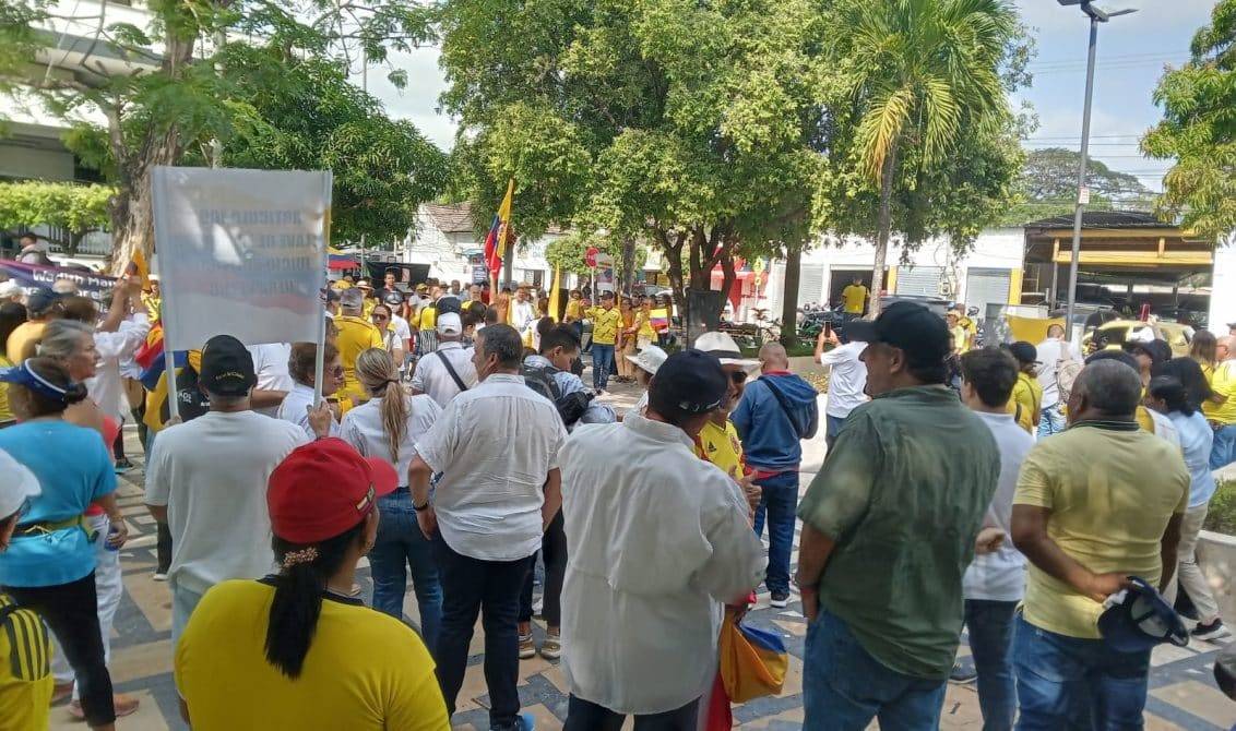 En Montería se han realizado varias marchas contra las reformas del presidente Gustavo Petro.