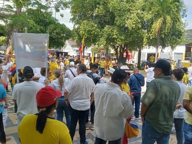 En Montería se han realizado varias marchas contra las reformas del presidente Gustavo Petro.