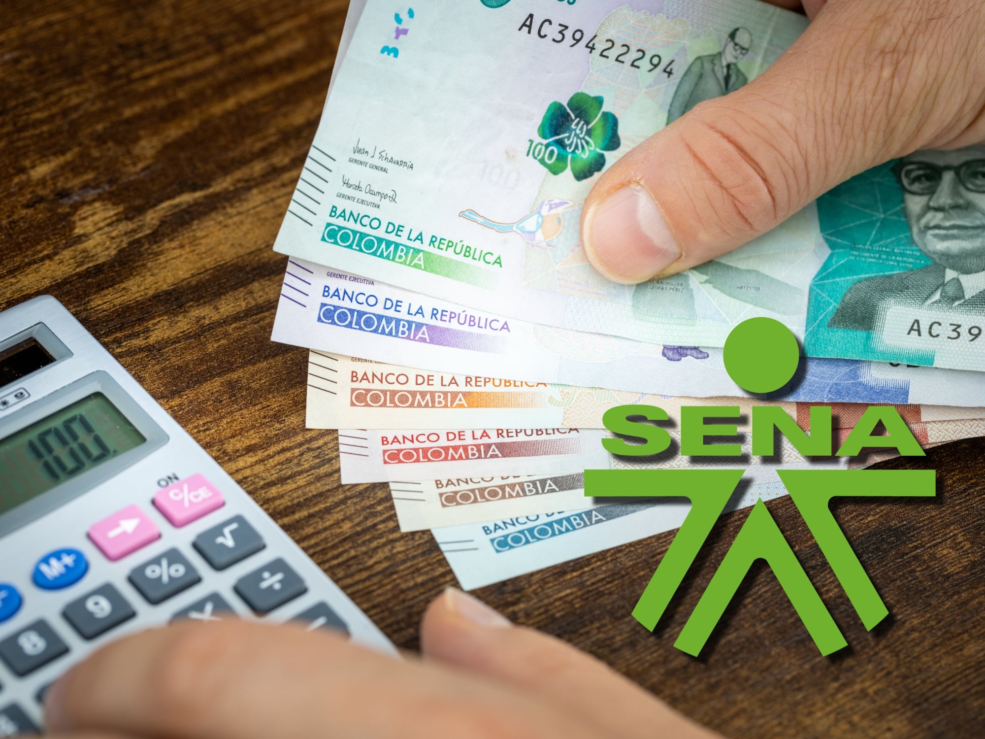 Finanzas personales y logo del SENA. Fotos: Getty Images y suministrada.