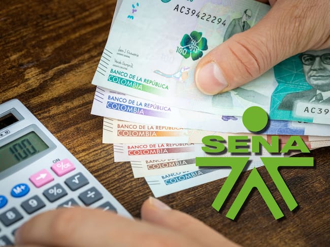 Finanzas personales y logo del SENA. Fotos: Getty Images y suministrada.