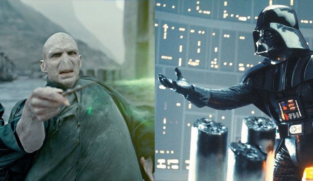 Voldemort y Darth Vader, villanos de Harry Potter y Star Wars