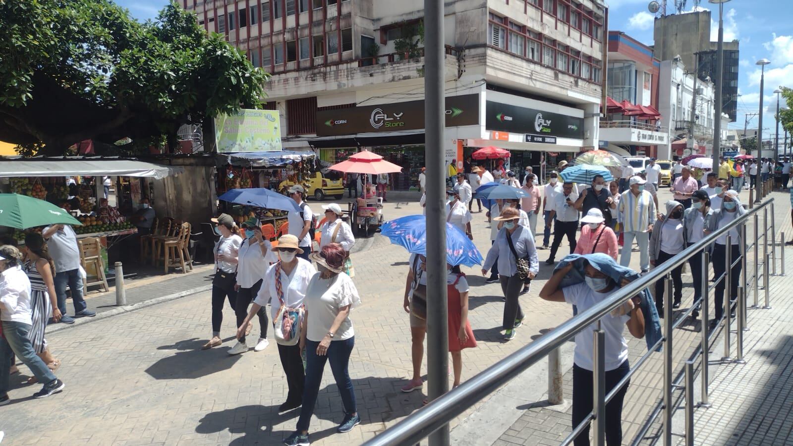 Así fue la marcha contra el Gobierno Petro en Sincelejo.