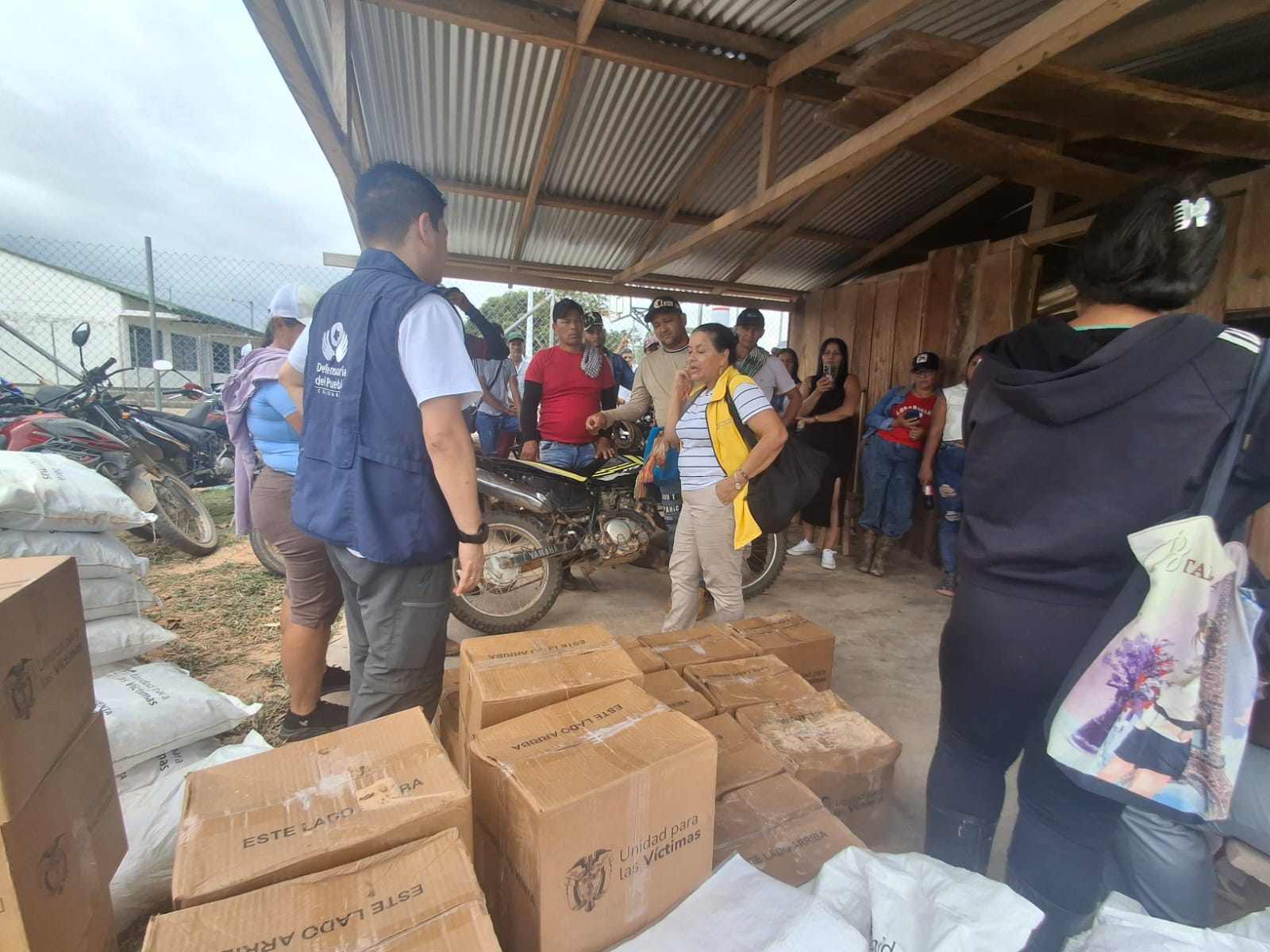 Ayudas enviadas a Remedios- foto Unidad de Víctimas