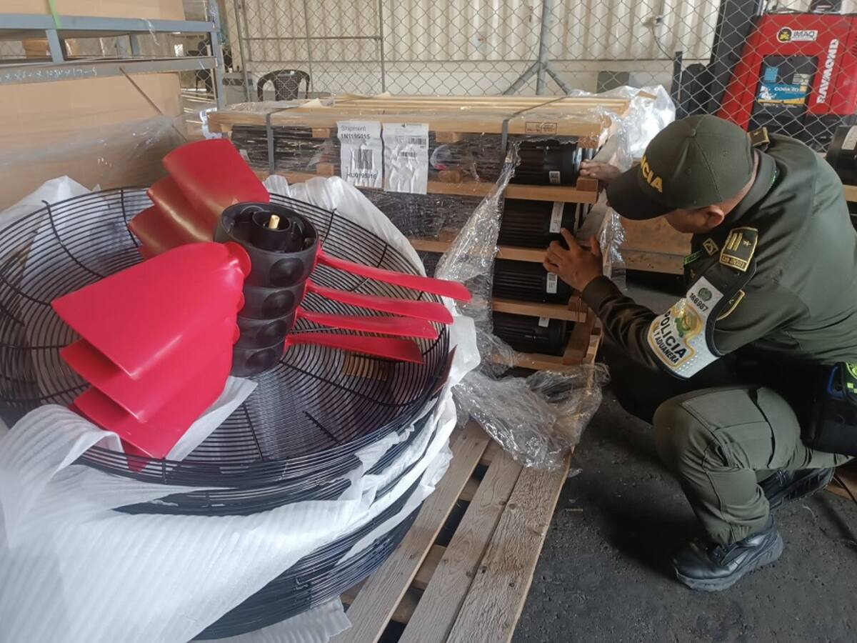 Policía incautó ventiladores de contrabando en muelle marítimo de Cartagena
