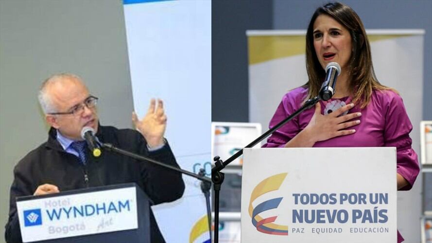 César Ocampo y Yaneth Giha. Foto: Colprensa