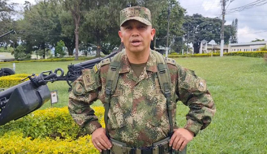 Coronel Pedro Iván González Corredor, comandante de la Octava Brigada del Ejército.