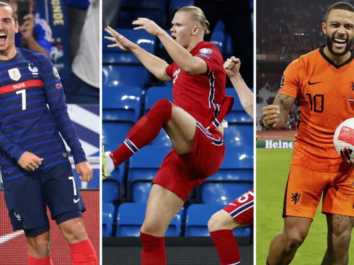 Haaland, Griezmann y Memphis las figuras en la Eliminatoria UEFA