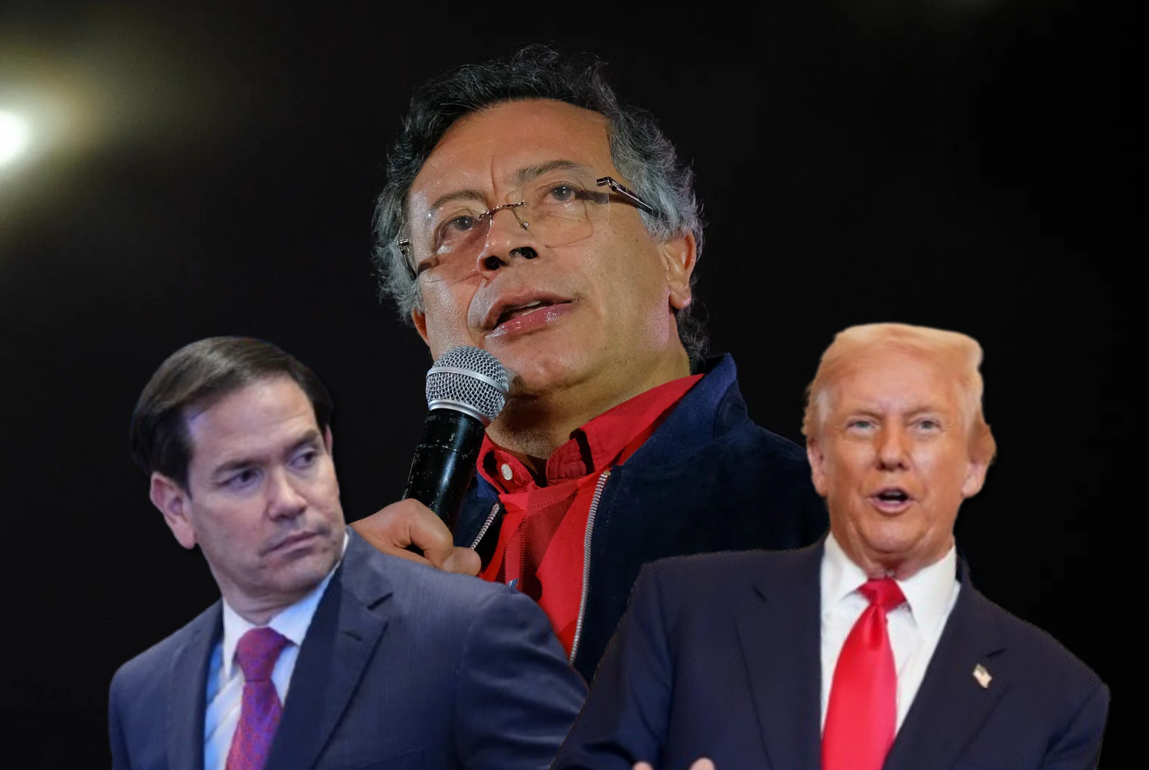 Gustavo Petro, Marco Rubio y Donald Trump | Fotos: GettyImages