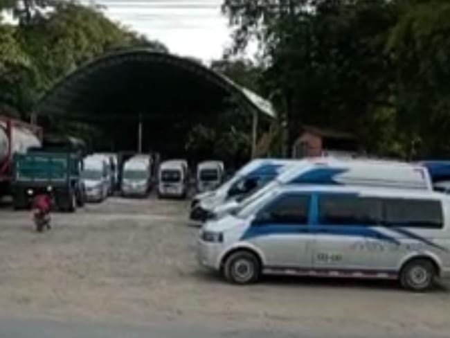 Protesta de conductores ruta Tunja - Moniquirá - Barbosa / Cortesía