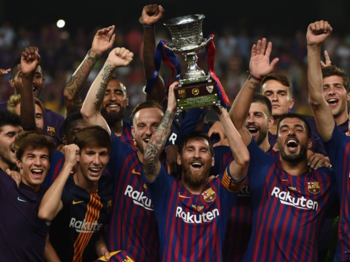 Barcelona ganó la Supercopa de España ante el Sevilla de Muriel