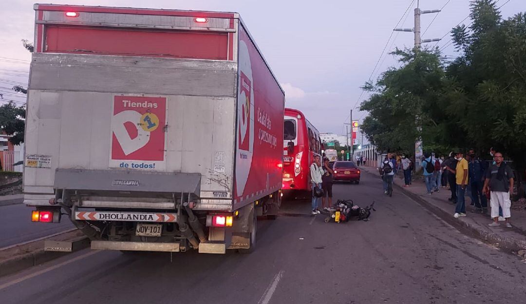 El accidente se presentó en la Troncal de Occidente, a la altura de la entrada al barrio San José de los Campanos