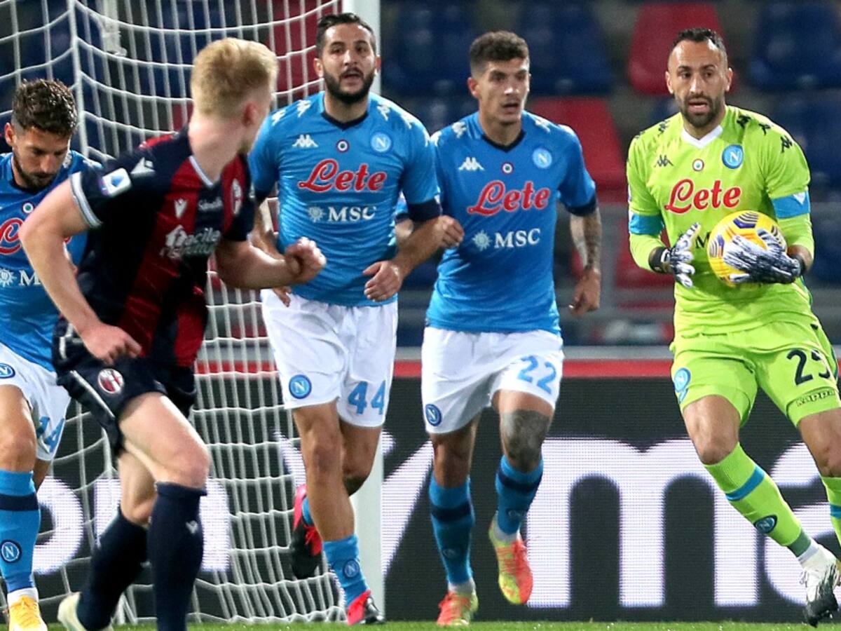 Con David Ospina, Napoli venció como visitante al Bologna